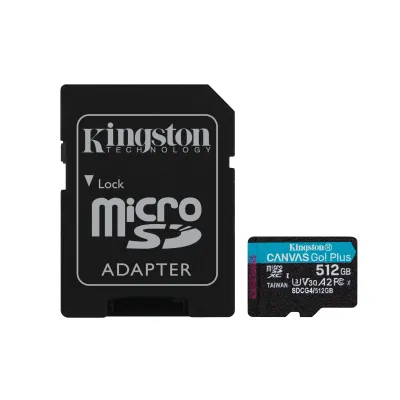 Tarjeta de memoria Kingston Canvas Go! Plus 512GB microSD