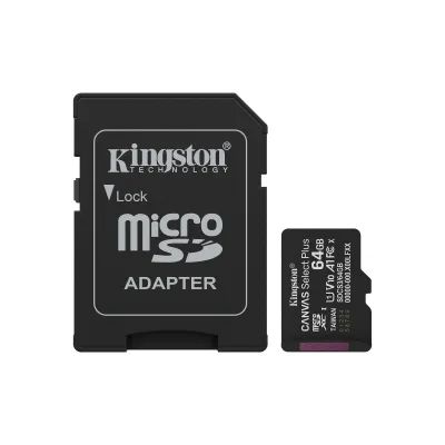 Tarjeta de memoria Kingston Technology Canvas Select Plus Gen3 64GB microSD