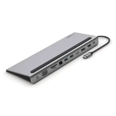 Docking station Belkin INC004BTSGY USB-C 10 puertos HDMI DisplayPort VGA Ethernet Gris