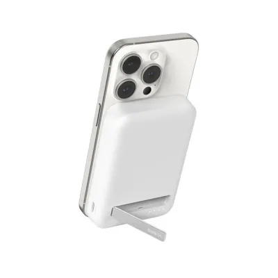 Batería externa Belkin BPD007BTWH USB-C Inalámbrico Blanco 15W
