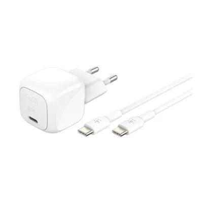 Cargador para portátil Belkin WCA008KQ1MWH-B6 USB-C Blanco 30W