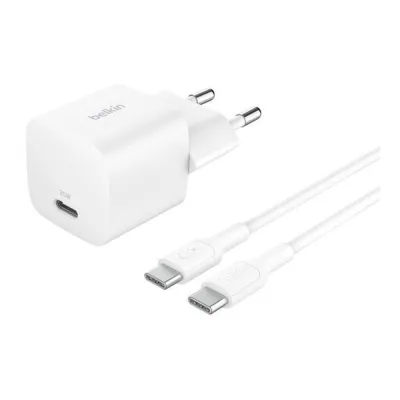 Cargador de pared Belkin WCA012KQ1MWH-B6 USB-C Blanco 25W