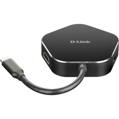 Hub USB D-Link DUB-M420 Thunderbolt 3 4 en 1 HDMI 2USB 3.0 Negro