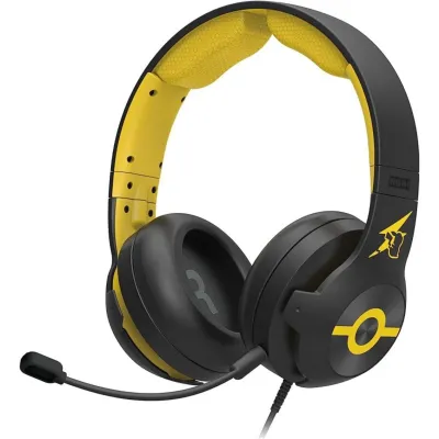 Auriculares Plaion Headphones Gaming Pro Pikachu Cool Diadema Jack 3,5 mm Negro