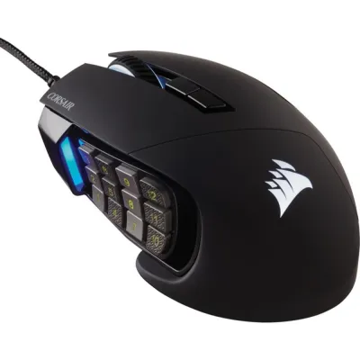 Ratón Corsair Scimitar RGB Elite Con cable Negro