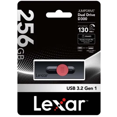 Memoria USB Lexar JumpDrive Dual D300 256GB USB-C