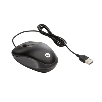 Ratón HP Travel USB Con cable Negro