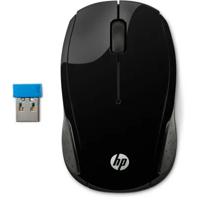 Ratón HP Óptico 200 Inalámbrico Negro
