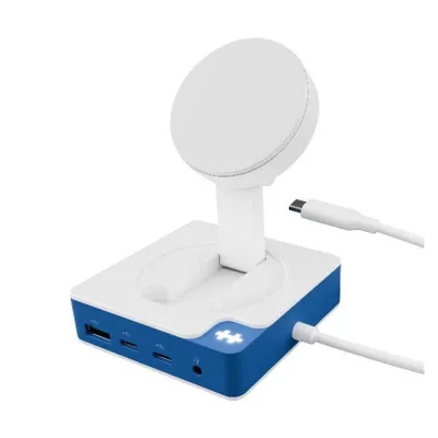 Hub USB Targus HD8100BUGL USB-C 7 puertos HDMI 4K Power Delivery 100W Blanco