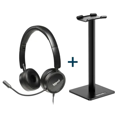 Auriculares iggual Dual Tech Intraurales con cable USB-A Jack 3,5 mm Negro (soporte)