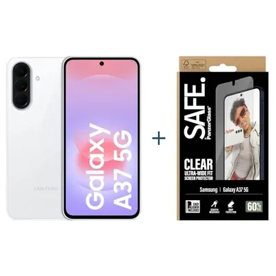 Móvil Samsung Galaxy A37 5G 256GB 8GB 6.7" Blanco + protector de pantalla