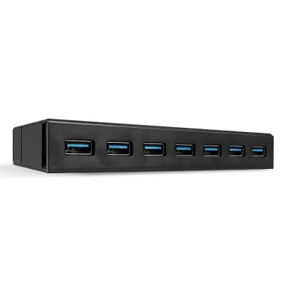 Hub USB LINDY 43228 USB 3.2 Gen 1 7 puertos Negro