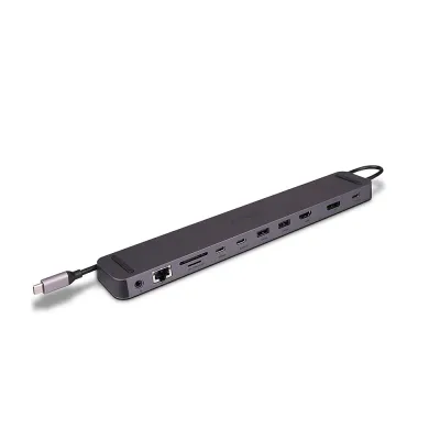 Docking station LINDY 43392 USB 3.2 Type-C 2 pantallas HDMI DisplayPort Ethernet 100W Antracita