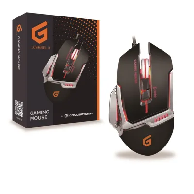 Ratón Conceptronic DJEBBEL02B Con cable Negro