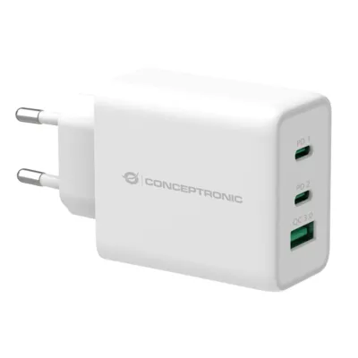 Cargador de pared Conceptronic ALTHEA12W USB-C USB-A Blanco