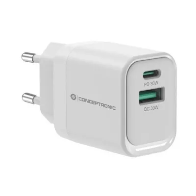 Cargador de pared Conceptronic ALTHEA1933 USB-C USB-A Blanco 33W