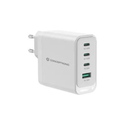 Cargador de pared Conceptronic ALTHEA22W100 USB-C USB-A Blanco 100W