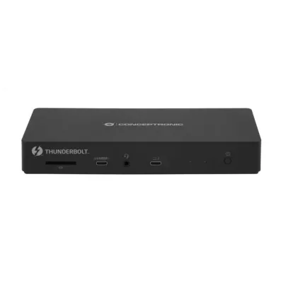 Docking Station Conceptronic 13 en 1 Thunderbolt 4 Triple HDMI DisplayPort 96W Negro