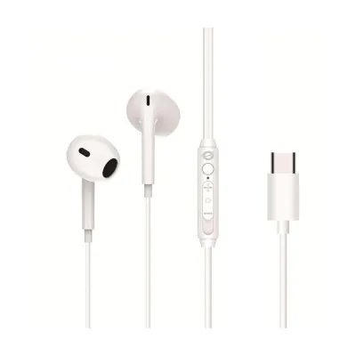 Auriculares Conceptronic BRENDAN02W Intraurales con cable USB-C Blanco