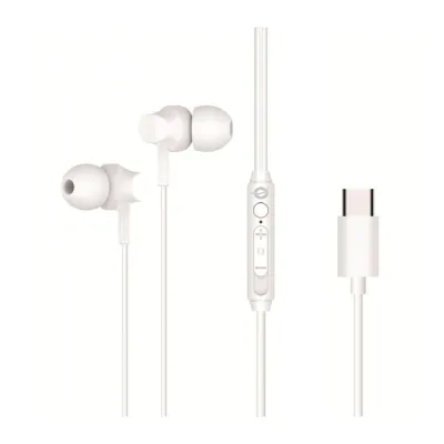Auriculares Conceptronic BRENDAN03W Intraurales con cable USB-C Blanco