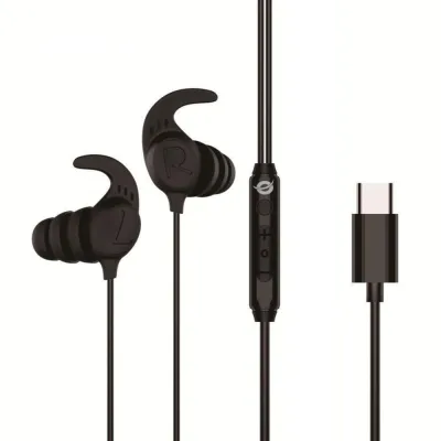 Auriculares Conceptronic BRENDAN05B Intraurales con cable USB-C Negro