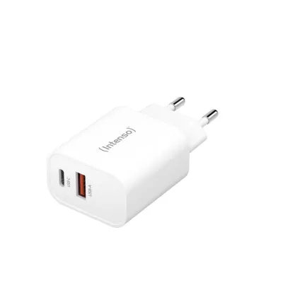 Cargador de pared Intenso W30AC USB-C USB-A Blanco