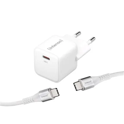 Cargador de pared Intenso W30C USB-C Blanco 30W (Cable USB-C)