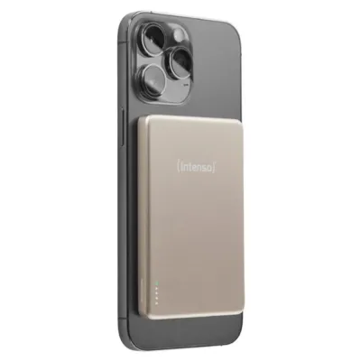 Cargador inalámbrico Intenso Powerbank MW5000 MagSafe Inalámbrico Champán