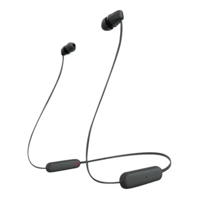 Auriculares Sony WI-C100 De botón (TWS) Bluetooth Negro