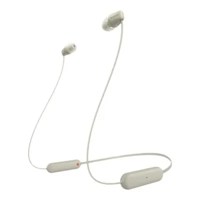Auriculares Sony WI-C100 Intraurales con cable Bluetooth Beige