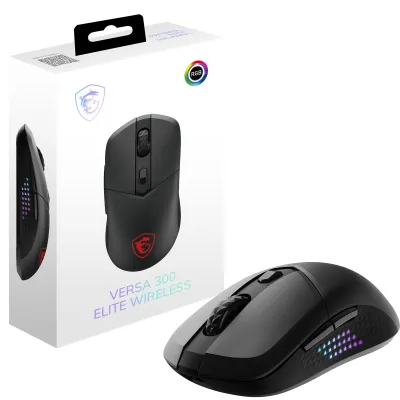 Ratón MSI VERSA 300 ELITE W BT Inalámbrico Bluetooth Negro