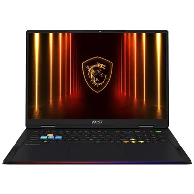 Portátil MSI Raider 18 HX AI 18" Intel Core Ultra 9 285HX 64GB 2TB SSD NVIDIA RTX 5090 Negro