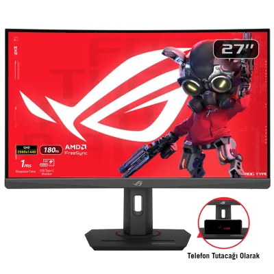 Monitor Asus XG27WCS 27" QHD 2560x1440 180Hz VA 1ms Curvo Negro