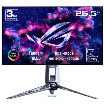 ASUS MONITOR ROG GAMING SWIFT OLED PG27AQWP-W 27" 540 HZ DUAL MODE TRUE BLACK