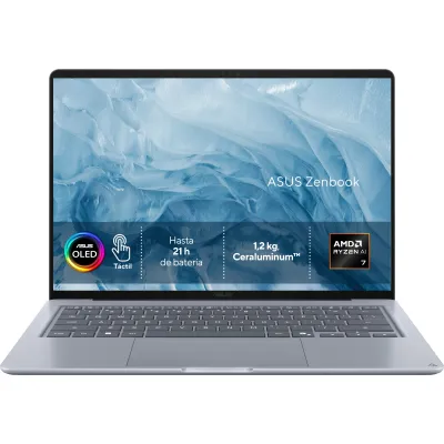 Portátil Asus Zenbook 14 OLED UX3480KA AMD Ryzen AI 7 345 16GB 512GB SSD Radeon 840M Azul