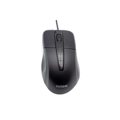 Ratón Nilox MOUSB1001 Con cable Negro