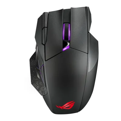 Ratón Asus ROG Spatha X Con cable Inalámbrico Negro