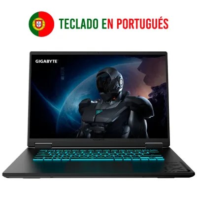 Portátil GIGABYTE A16 16" AMD Ryzen 7 260 32GB 1TB SSD NVIDIA RTX 5060 Negro