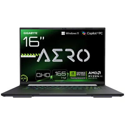 Portátil GIGABYTE AERO X16 16" AMD Ryzen AI 7 350 32GB 1TB SSD NVIDIA RTX 5070 Blanco