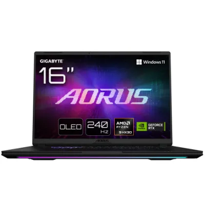 Portátil Gigabyte AORUS MASTER 16 AMD Ryzen 9 9955HX3D 32GB 512GB SSD RTX 5090 Negro