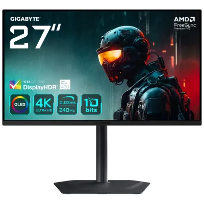 Monitor GIGABYTE MO27U2 27" 4K UHD 3840x2160 240Hz OLED Negro