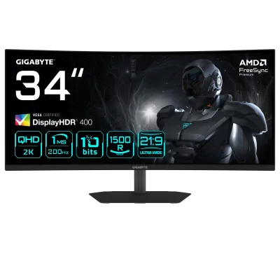 Monitor Gigabyte G34WQC2 34" UWQHD 3440x1440 200Hz VA Curvo