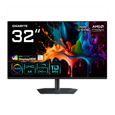 MONITOR GIGABYTE 32" MO32U2,3840X2160 (OLED UHD),0.18PP,1000:0,03MS,165HZ,2HDMI+