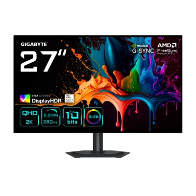 GIGABYTE MO27Q28G Monitor Gaming OLED 27" QHD - 2560 x 1440, 280Hz, 0,03ms, 335 
