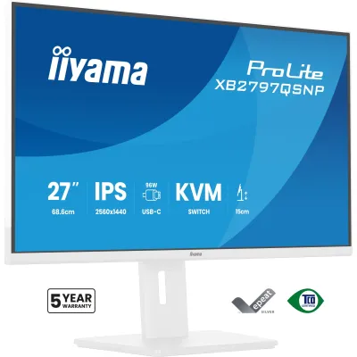 Monitor Iiyama ProLite XB2797QSNP-W1 27" QHD 2560x1440 IPS 75Hz Blanco