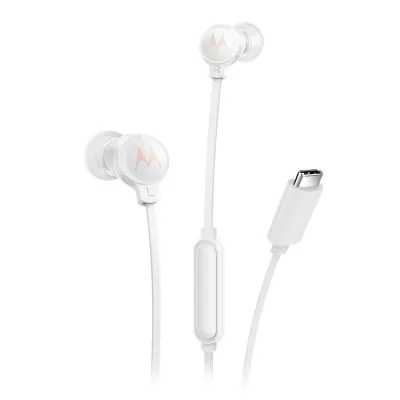 Auriculares Motorola Earbuds 3C-S Intraurales con cable USB-C Blanco