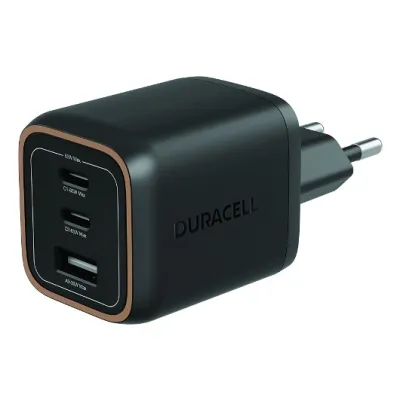 Cargador de pared Duracell Power Wall Charger USB-C USB-A 65W