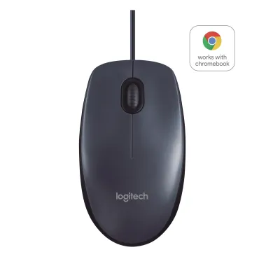 Ratón Logitech B100 Con cable Negro