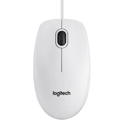 Ratón Logitech B100 Con cable Blanco