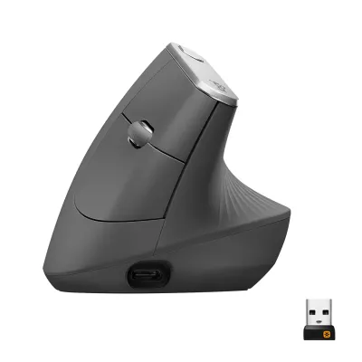 Ratón Logitech MX Vertical Inalámbrico Bluetooth Negro